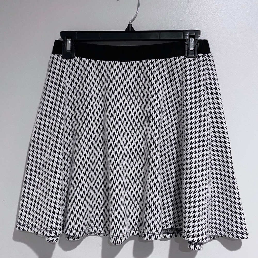 Black and White Skater Skirt
